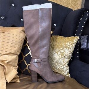 Brown Knee-High Boots